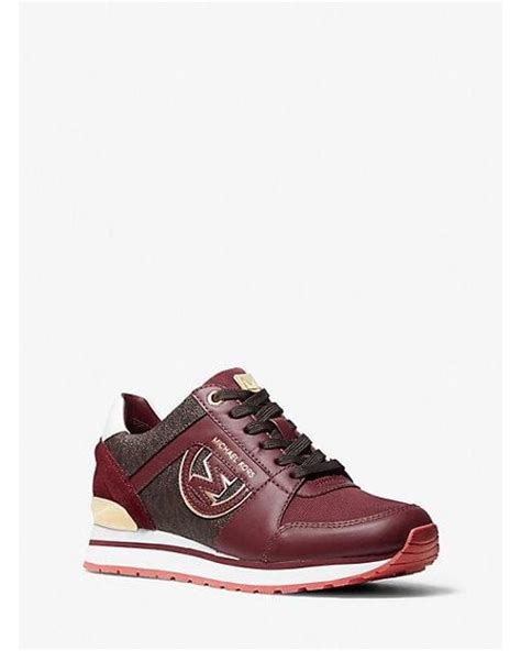 billie michael kors|Billie Leather and Signature Logo Trainer .